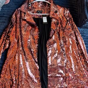 City Chic Sequin blazer/jacket.